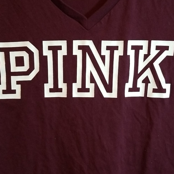 Pink Victoria's Secret Purple Tee Top - Picture 3 of 5